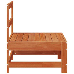Garden Middle Sofas Outdoor Sofa Sectional Sofa 2 Pcs Solid Wood Pine
