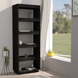 Gaizka 167cm H Solid Wood Etagere Bookcase
