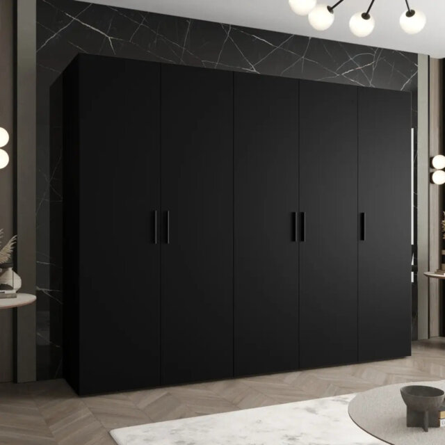 Berlie I Hinged Door Wardrobe 250cm - Expansive, Soft-Close Storage for Airy, Organised Living