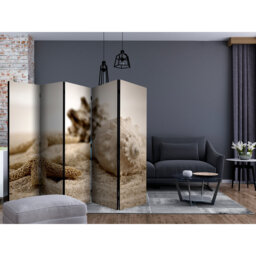 Hamsini 225cm W x 172cm H 5 - Panel Solid Wood Folding Room Divider