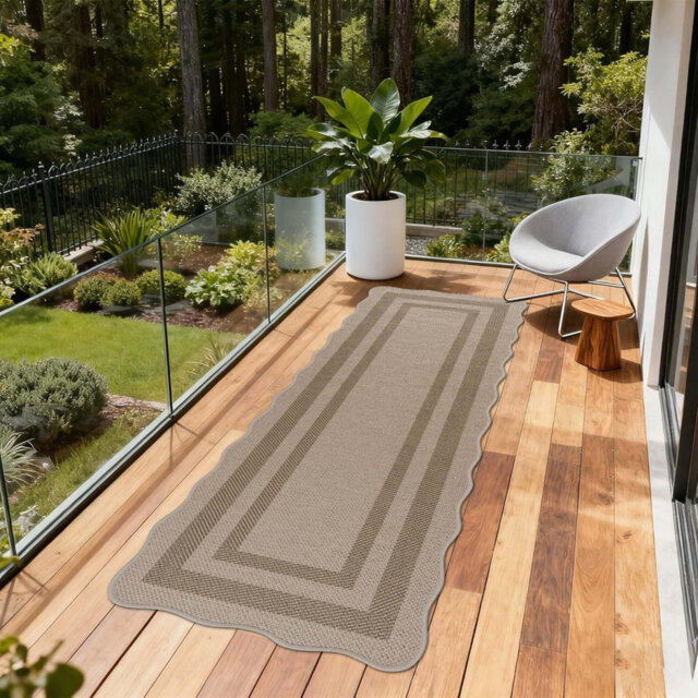 Non Slip Carpet Area Rugs For Kitchen, 60 X 150Cm, Brown