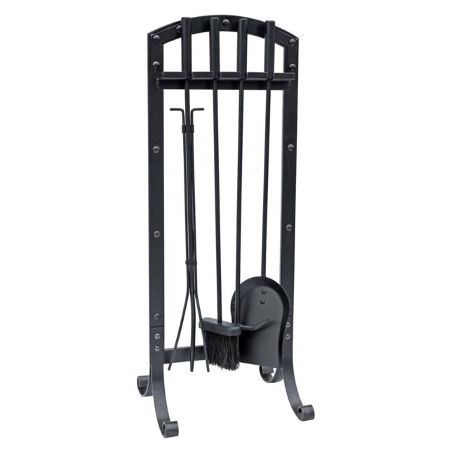 Anvil 5 Piece Steel Fireplace Tool Set
