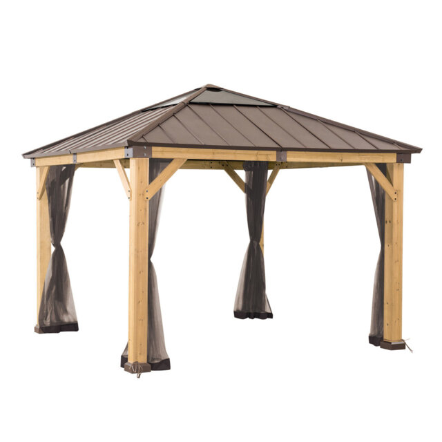 Net for cedar wood gazebo 336cm x 394cm, Kalossi