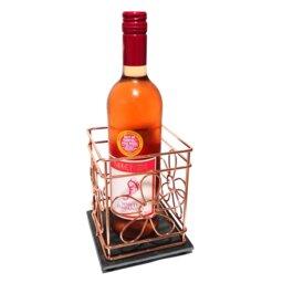 Decorative Display Utensil Champagne Wine Holder Metal Basket