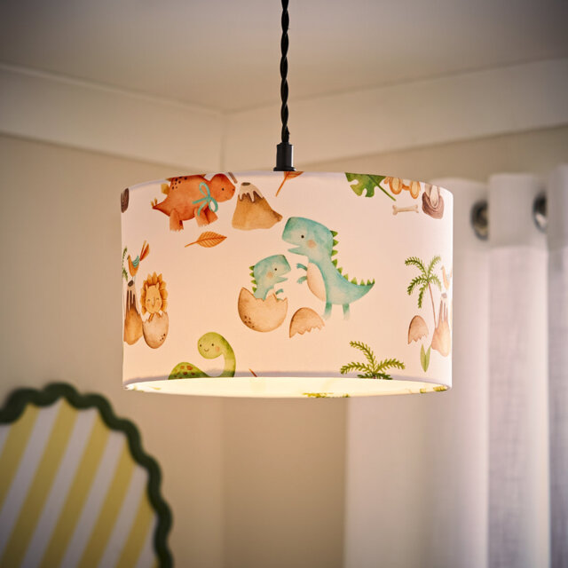 15cm H x 25cm W Linen Blend Drum Lamp Shade ( Clip On ) Cream