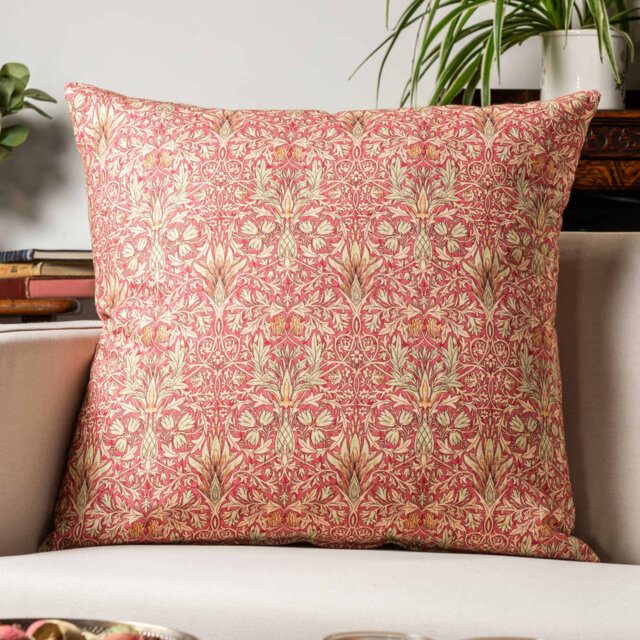 Floral Red Cushion