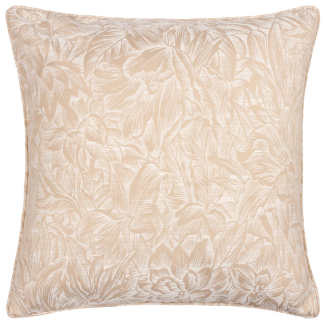 Amanie Feathers Floral Square Scatter Cushion with Filling