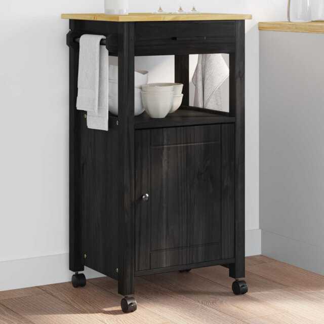 Solid Wood Bar Cart