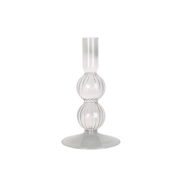 Glass Tabletop Candelabra
