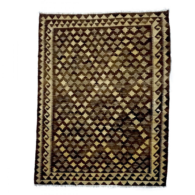 Rimmer Handmade Kilim Wool Beige/Brown Rug