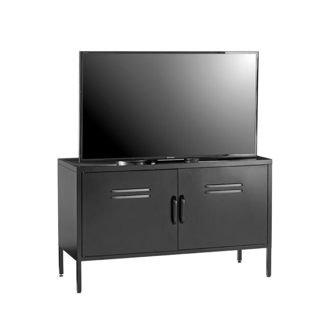 Yacine Accent Steel Chest TV Cabinet, Low Sideboard