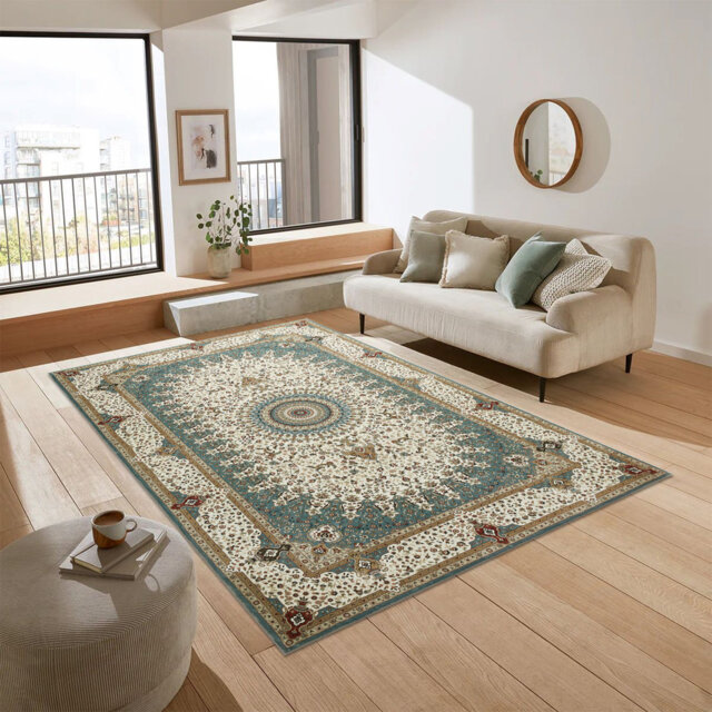 Contemporary Abstract Cashmere Rug – Cozy Plush Area Rug For Home Décor