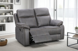 Faux Leather Manual Recliner Sofa
