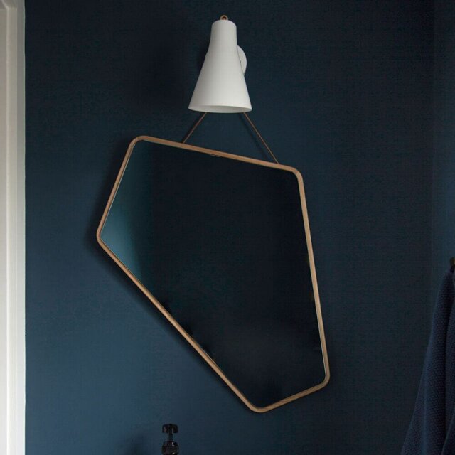 Wood Flat Wall Mirror