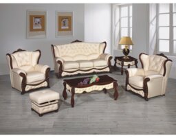 Click Leather 3 Seater Sofa