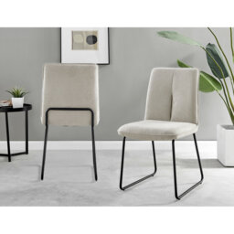 Eubanks Luxury Fabric Upholstered Dining Chair - Minimalist Modern Home
