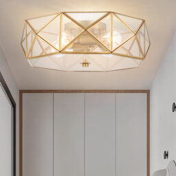 Aneyda 4 - Light 43cm Unique/Statement Geometric Flush Mount Light