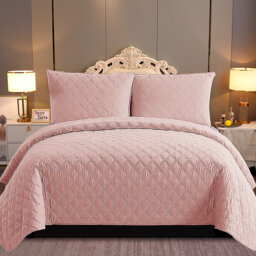 Watsonville Polyester Geometric Shapes Bedspread with Pillow Shams Included