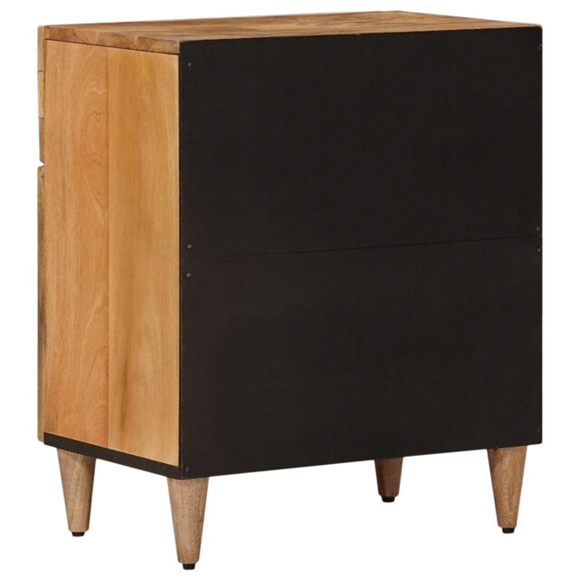 Bedside Cabinet With Drawer Solid Mango Wood Bedroom Furniture Decor