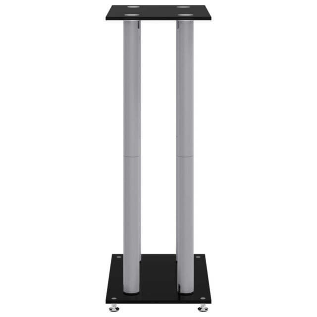 Speaker Stands Speaker Floor Stand 2pcs Tempered Glass 4 Pillars Design
