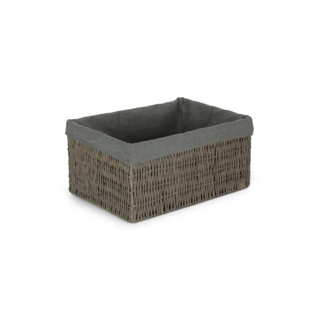 Wicker Paper Rope Storage Basket with Lining