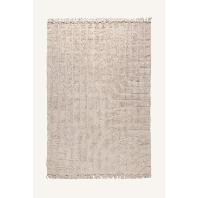 Kettlersville Hand Tufted Cotton Beige Rug
