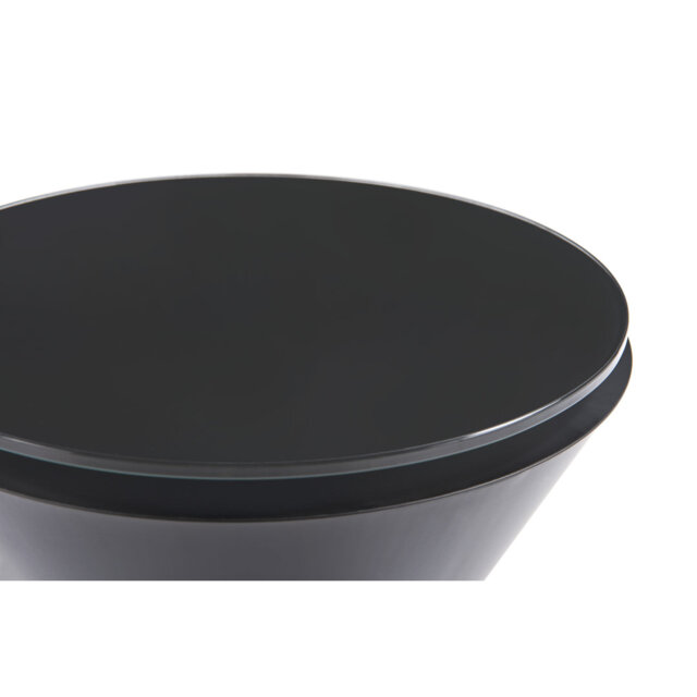 Mood Glass Top Pedestal End Table