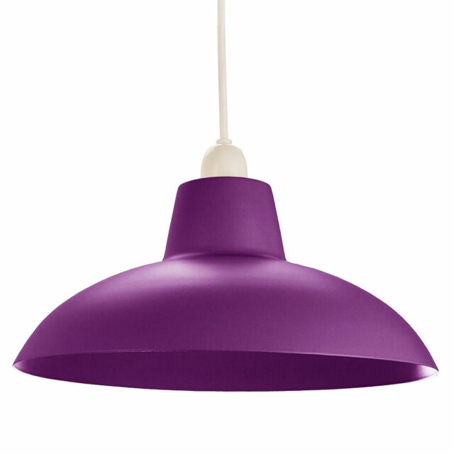 Industrial Retro Designed Matt Curved Ceiling Pendant Light Shade