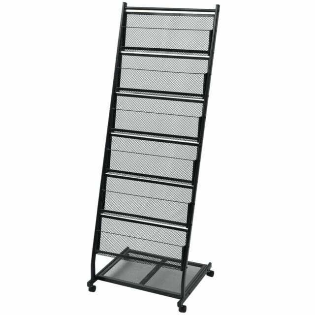 Metal Free Standing Magazine Rack