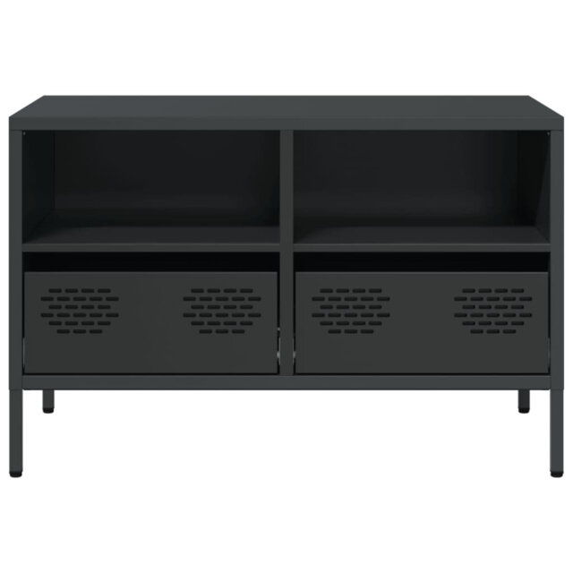 Vidaxl TV Cabinet Black 101.5X39x43.5 Cm Cold-Rolled Steel