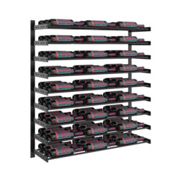 81 Bottle Wall Mounted Wine Bottle Rack