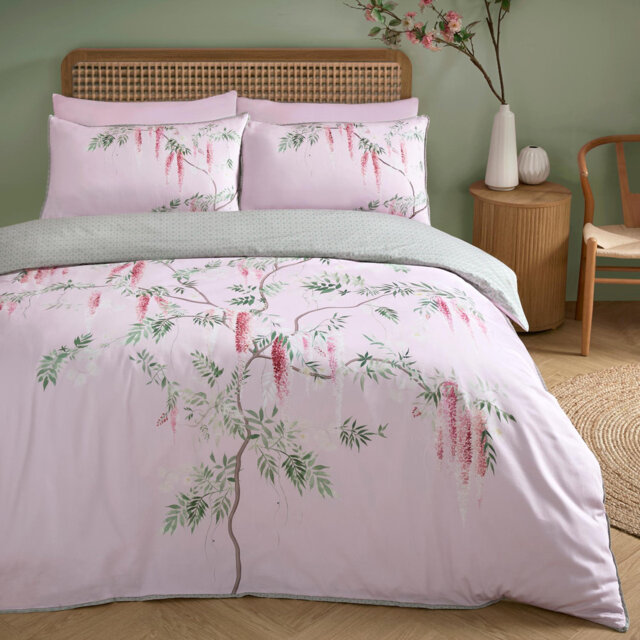 Enya Cotton Floral Duvet Cover Set with Pillowcases Included