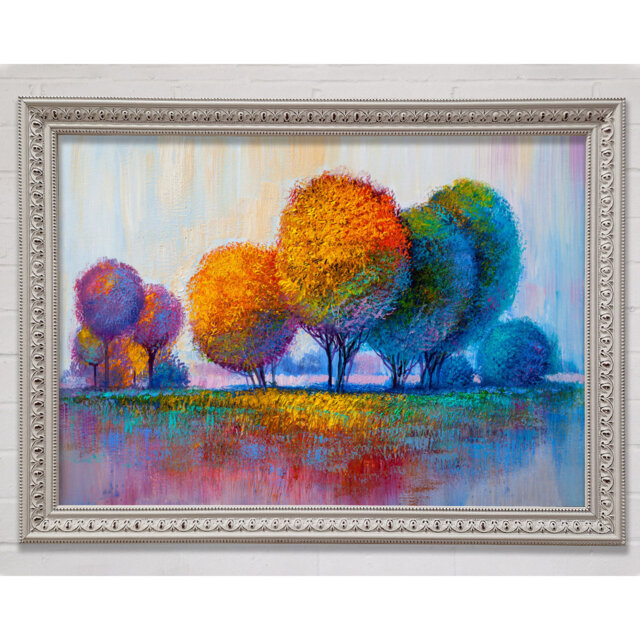 Trees In The Distant Framed Print