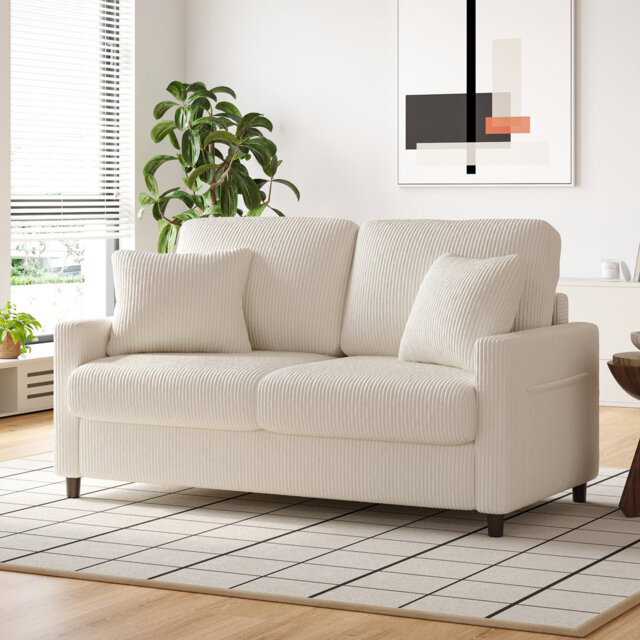 Balaton Vegan 2 Seater Upholstery Sofa with Pillows