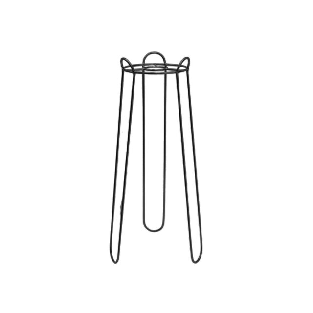 Saluzzo Black Plant Stand H64cm D22cm
