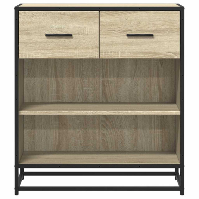 Vidaxl sideboard made of smoked oak wood, 68 x 35 x 76cm