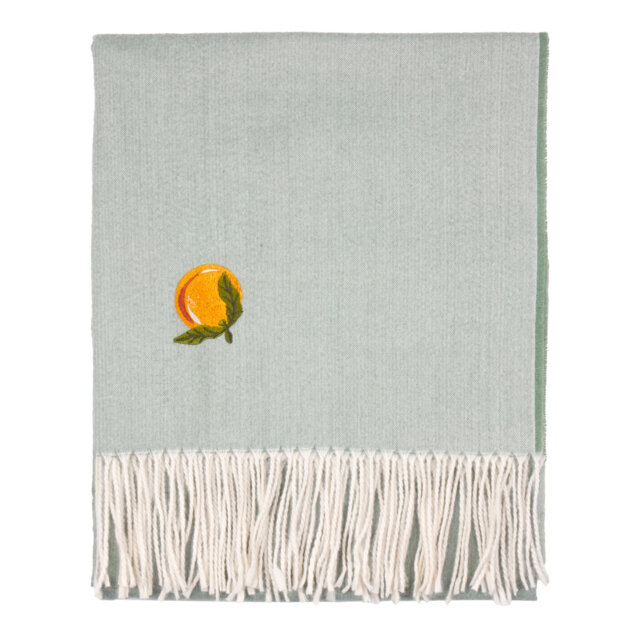 Fruits Knitted Throw Blanket