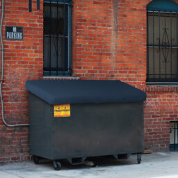 Heavy Duty Multipurpose Outdoor Dumpster Cover, Durable & UV Resistant Waterproof Trash Can Cover