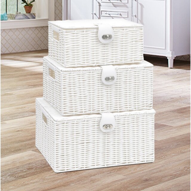 Symple Stuff Resin Decorative Basket