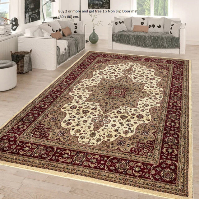 Modern Traditional Floral  Rugs Large Area Rug for Living Room Bedroom Carpet