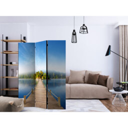 Habon 135cm W x 172cm H 3 - Panel Solid Wood Folding Room Divider