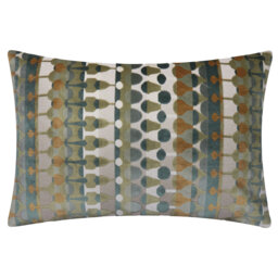 Metro Abstract Abstract Green Rectangular Cushion