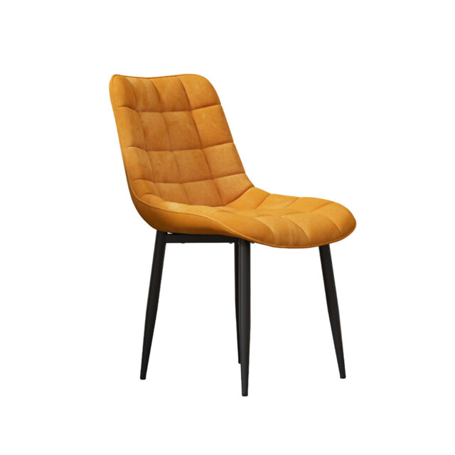 NOVA MODERN VELVET DINING CHAIR PADDED SEAT METAL LEG KITCHEN
