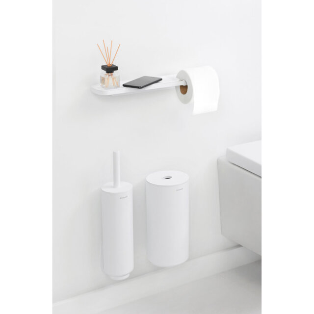 Brabantia Mindset Toilet Roll Holder With Shelf