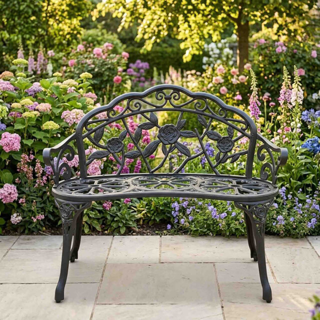Metal Garden Bench