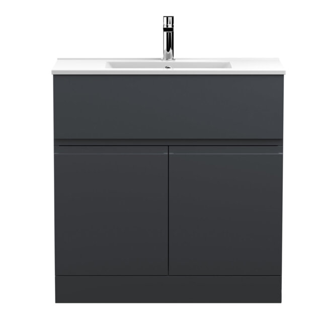 Urban 810mm Single Bathroom Vanity with Integrated Ceramic Basin