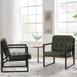 Geraldina Faux Leather Armchair