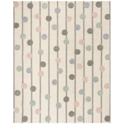 Kids Hand Tufted Area Rug In Ivory / Multi