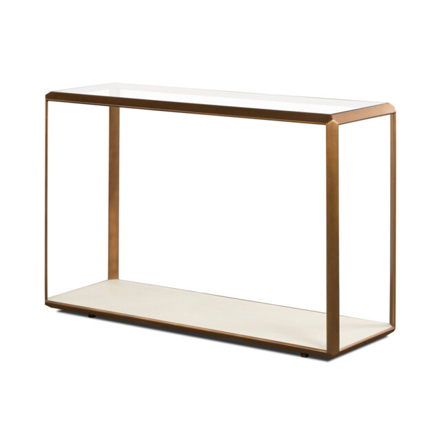 Allal 120cm Glass Top Console Table