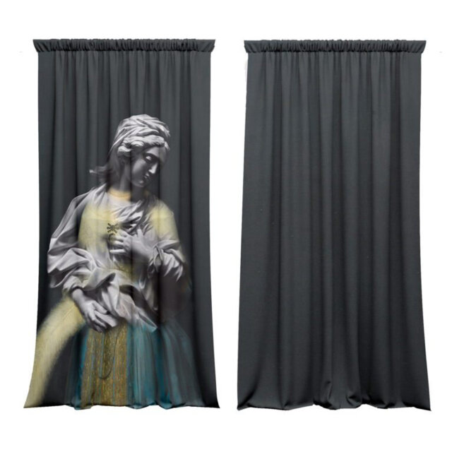 Dilsad Velvet Blackout Slot Top Curtain Pair